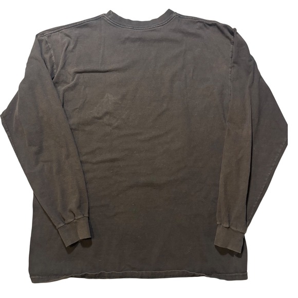 Billabong Mens Long Sleeve Graphic Tee Faded Black Crest Knight Winged Logo XL - Picture 7 of 7